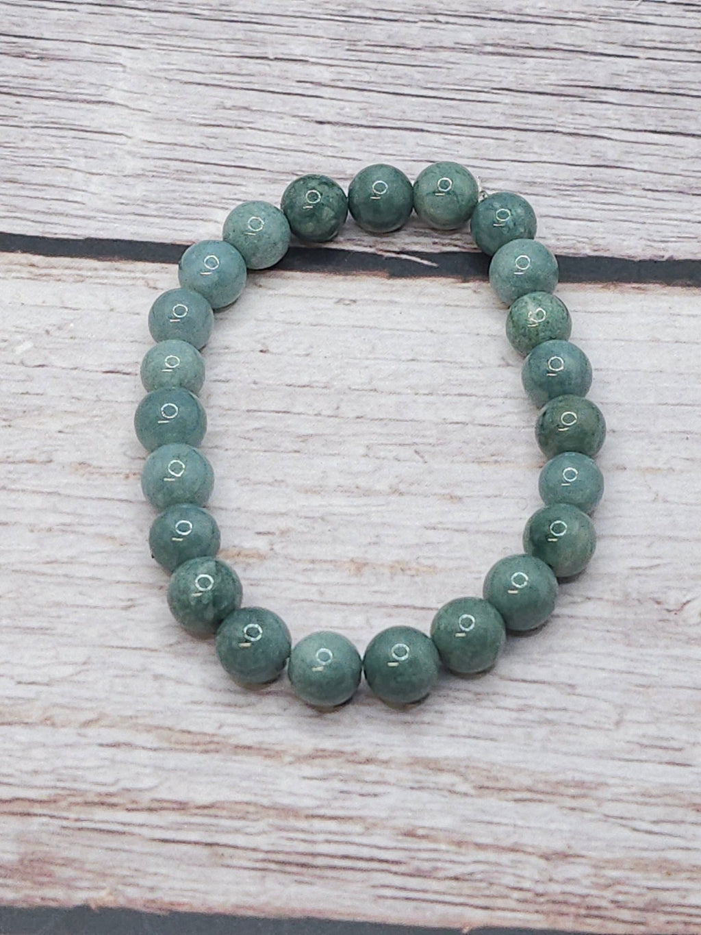 Bracelet Jadéite Vert d'Eau 8mm - Kumari Legacy