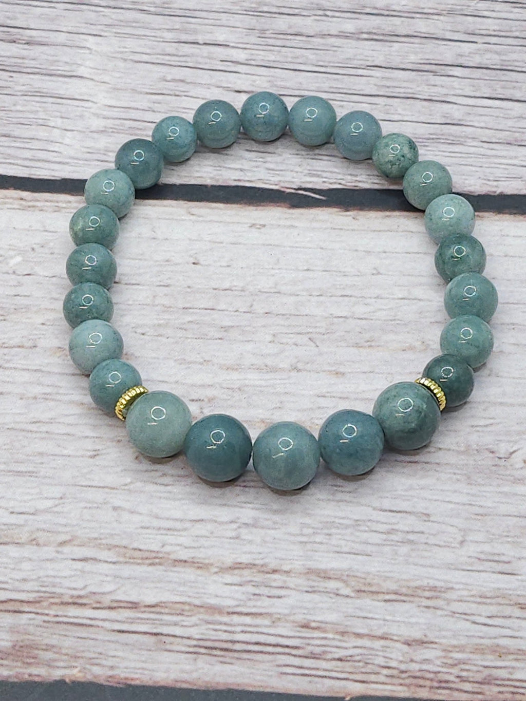 Bracelet Jadéite Vert d'Eau 8mm - Kumari Legacy