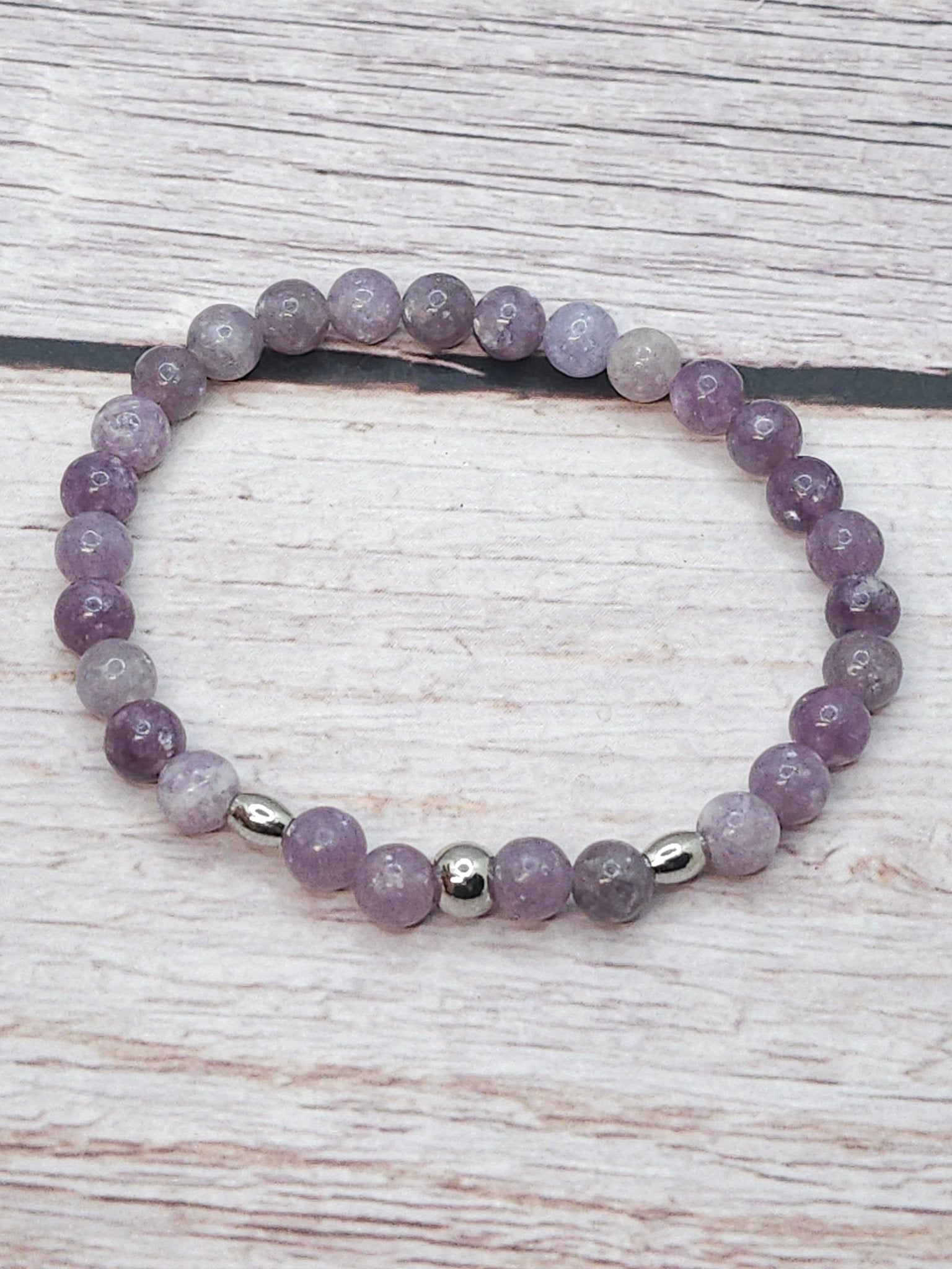 Bracelet Lépidolite 6mm - Kumari Legacy
