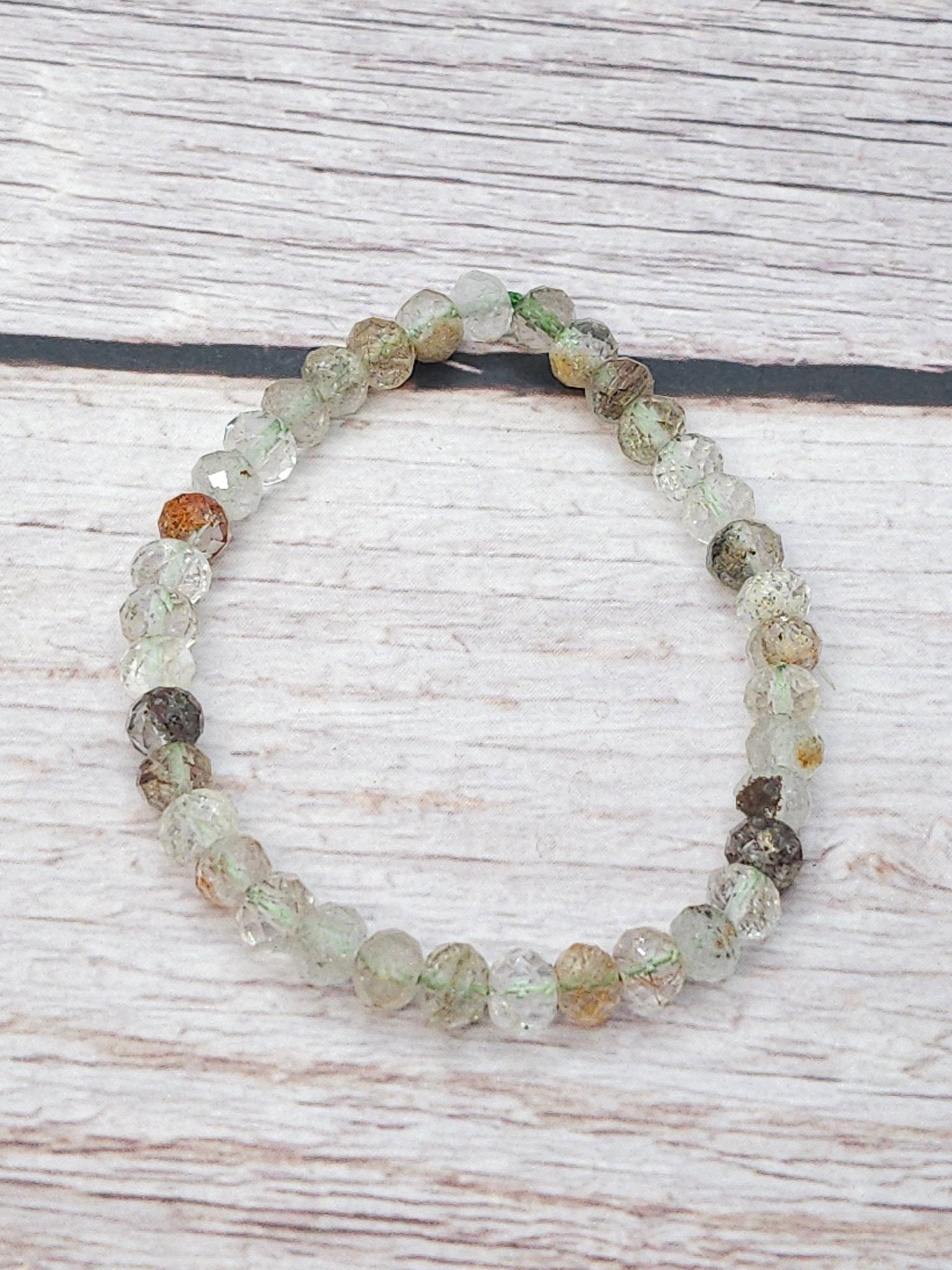 Bracelet Lodolite Donut Facetté 6mm - Kumari Legacy