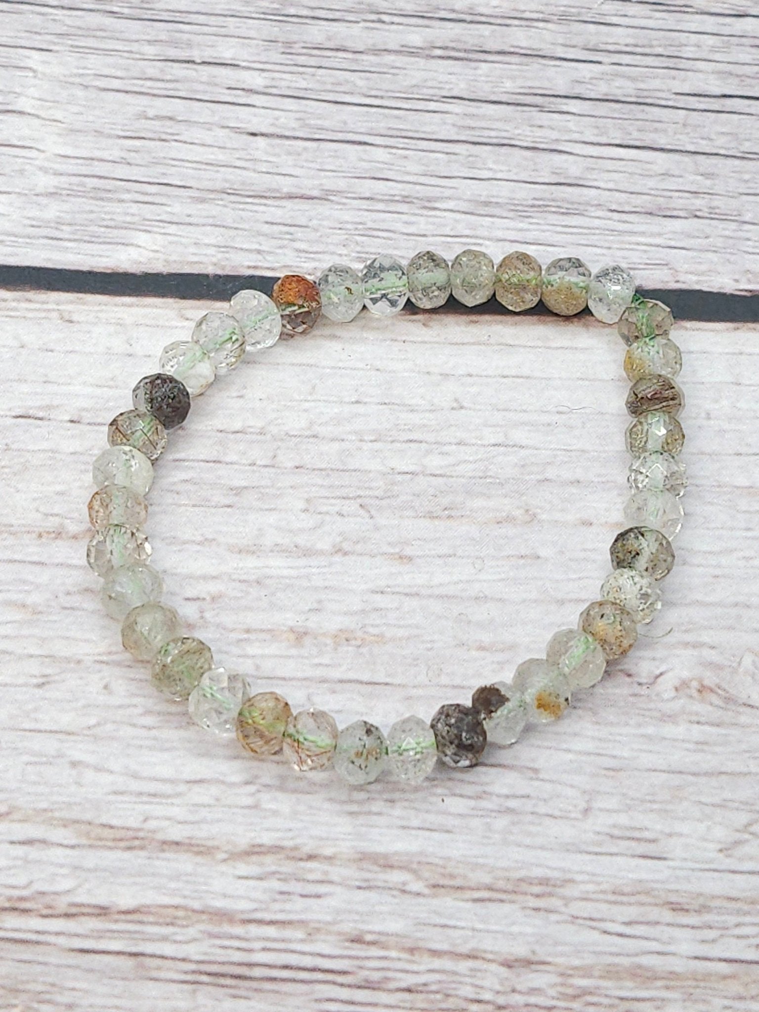 Bracelet Lodolite Donut Facetté 6mm - Kumari Legacy