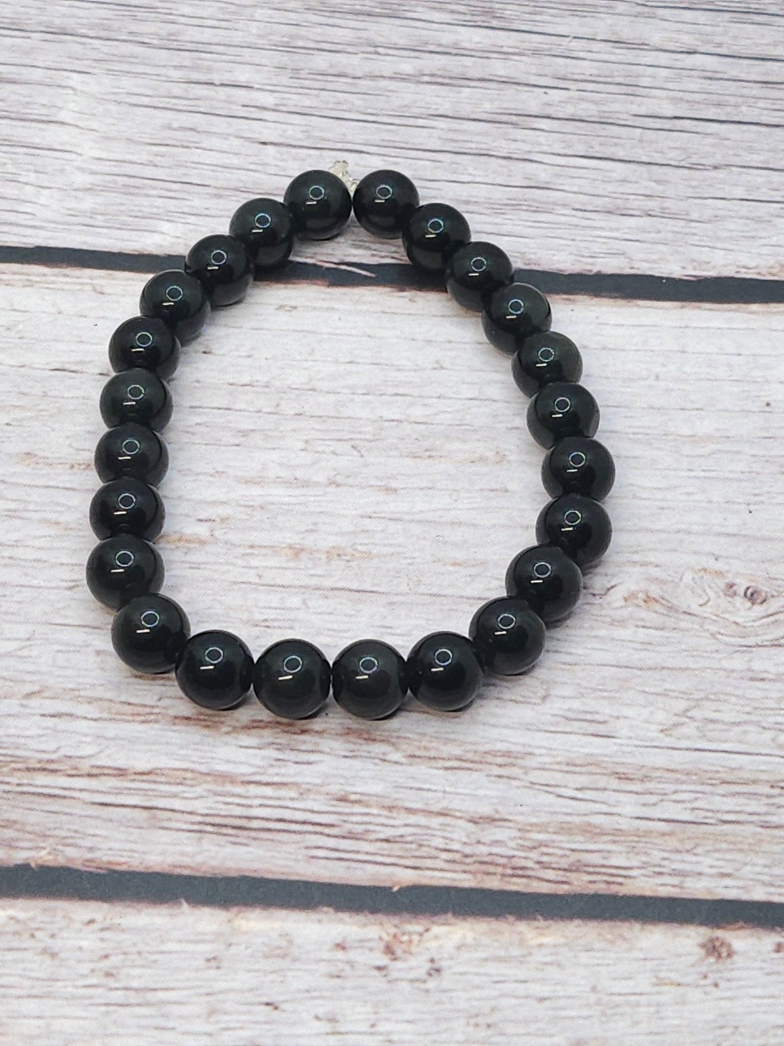 Bracelet Obsidienne Œil Céleste 8mm - Kumari Legacy