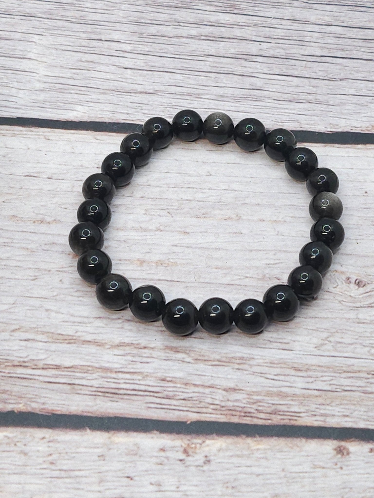 Bracelet Obsidienne Silver 8mm - Kumari Legacy