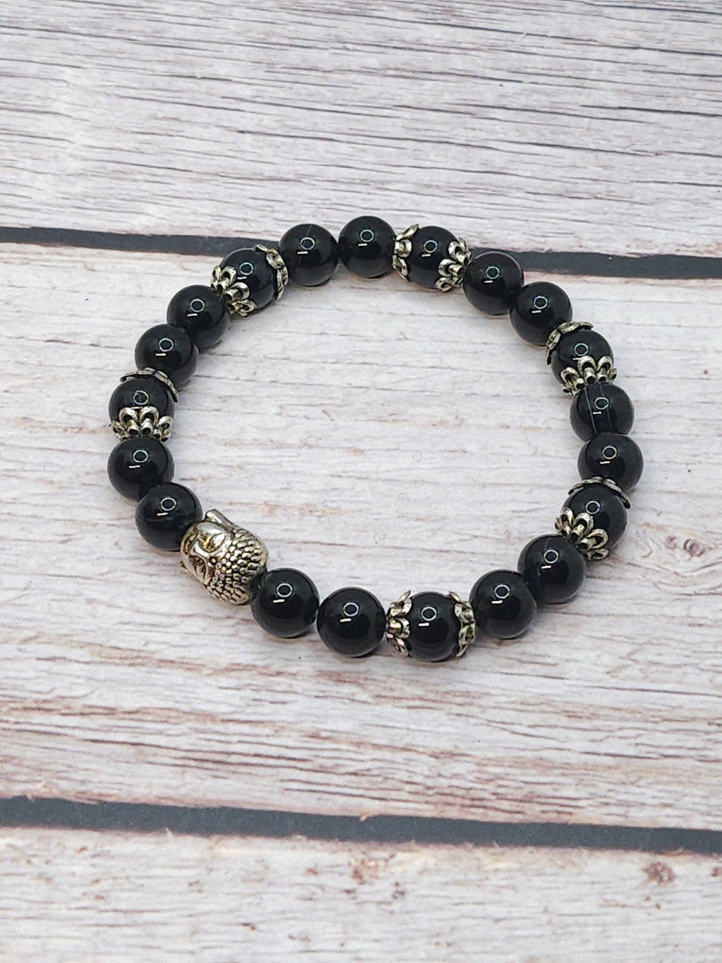 Bracelet Onyx Noir 8mm - Kumari Legacy