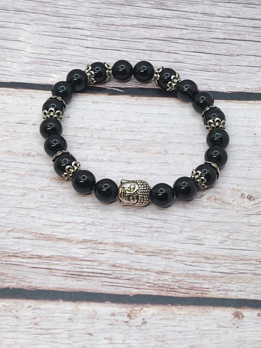 Bracelet Onyx Noir 8mm - Kumari Legacy
