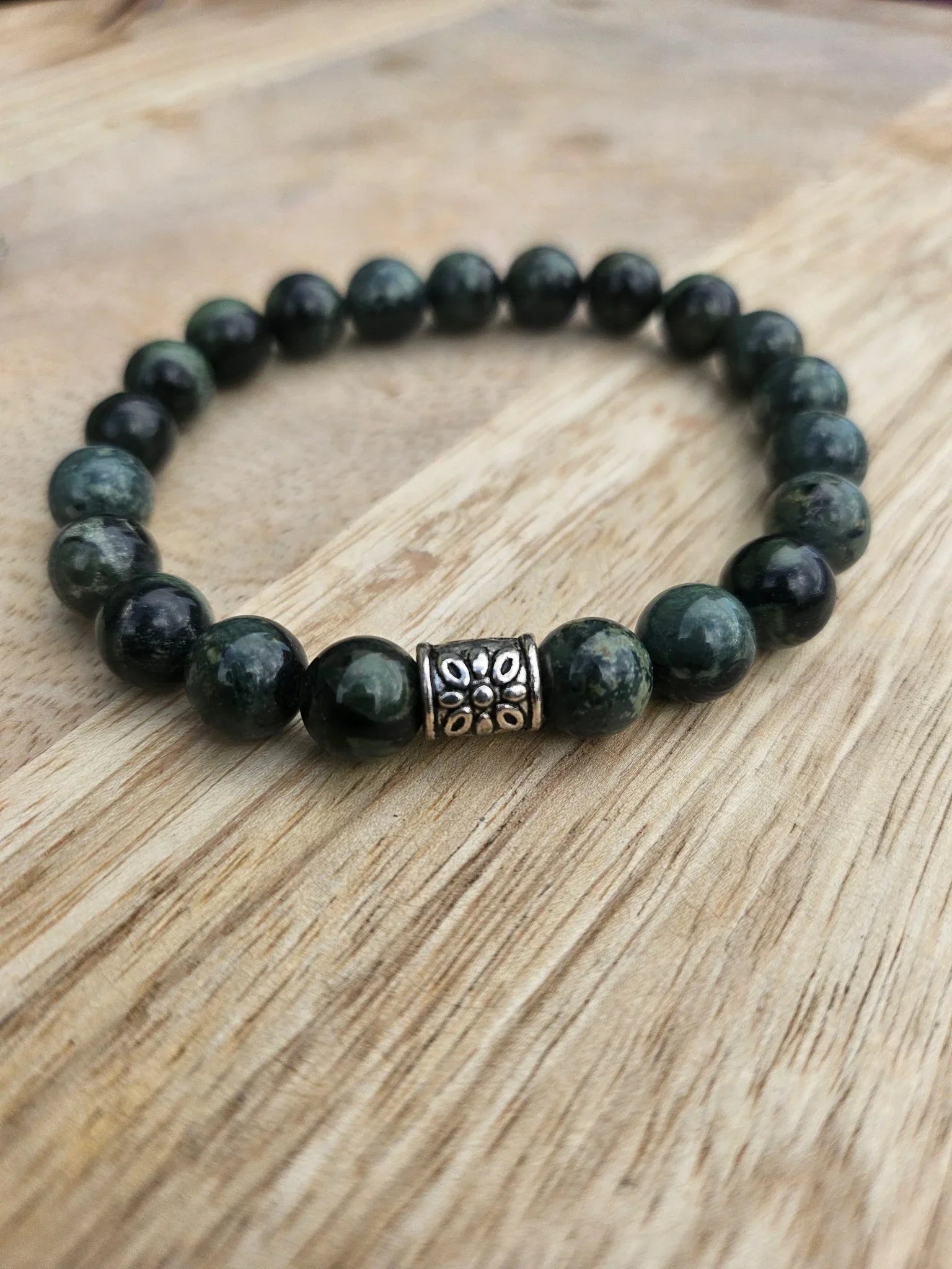 Bracelet “Osiris” – Jaspe Kambaba 8 mm – Sur mesure - Kumari Legacy