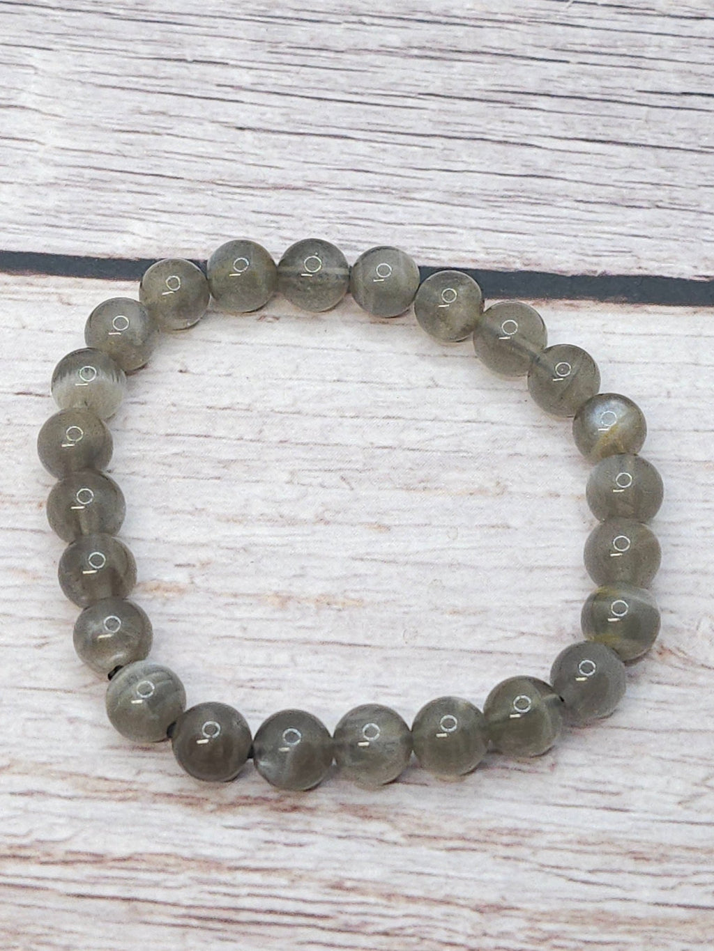 Bracelet Pierre de Lune Noire 8mm - Kumari Legacy