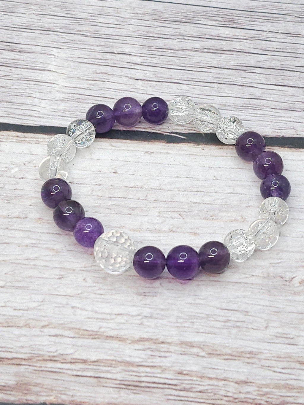 Bracelet Quartz Améthyste 8mm - Kumari Legacy