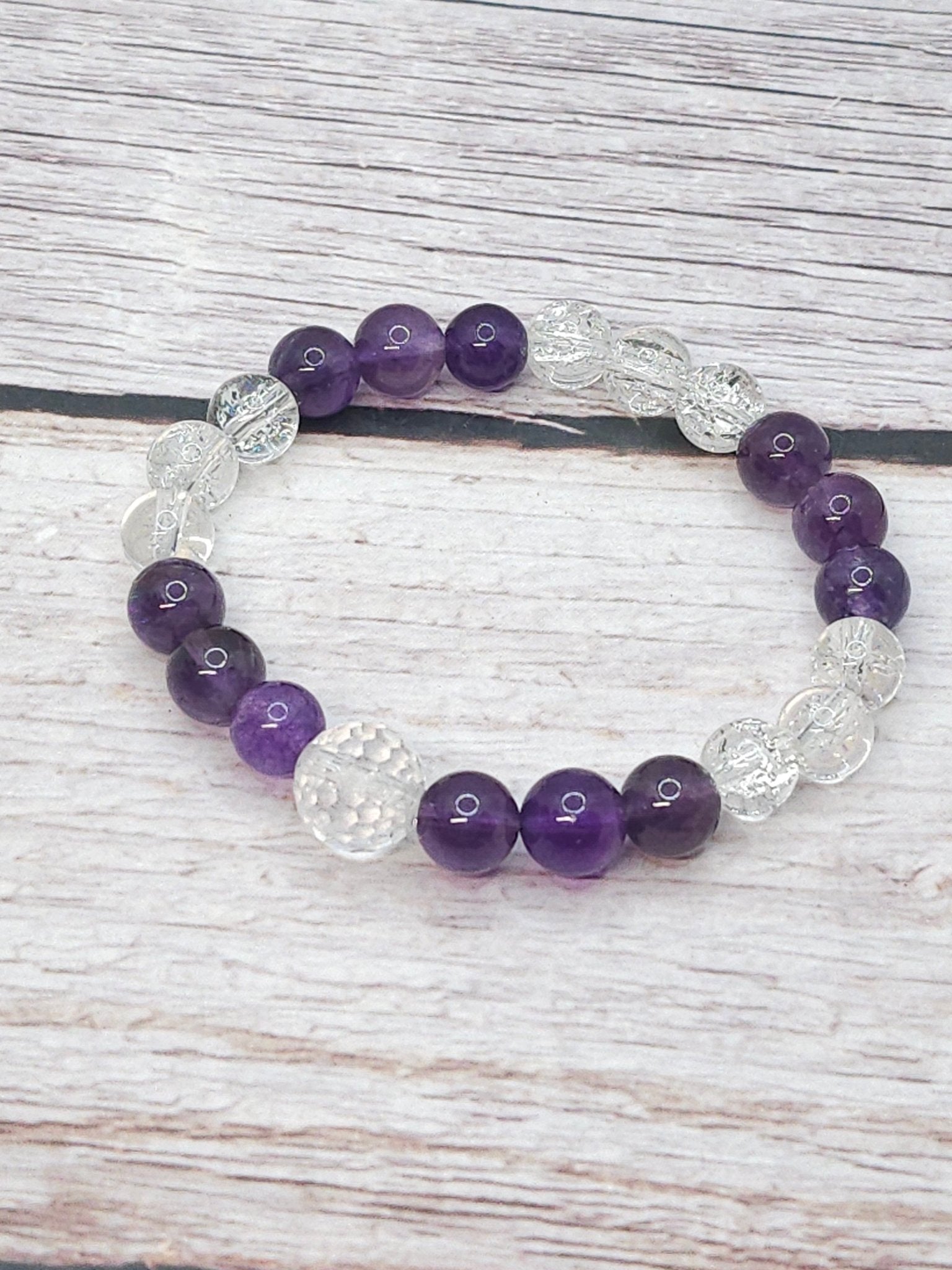 Bracelet Quartz Améthyste 8mm - Kumari Legacy