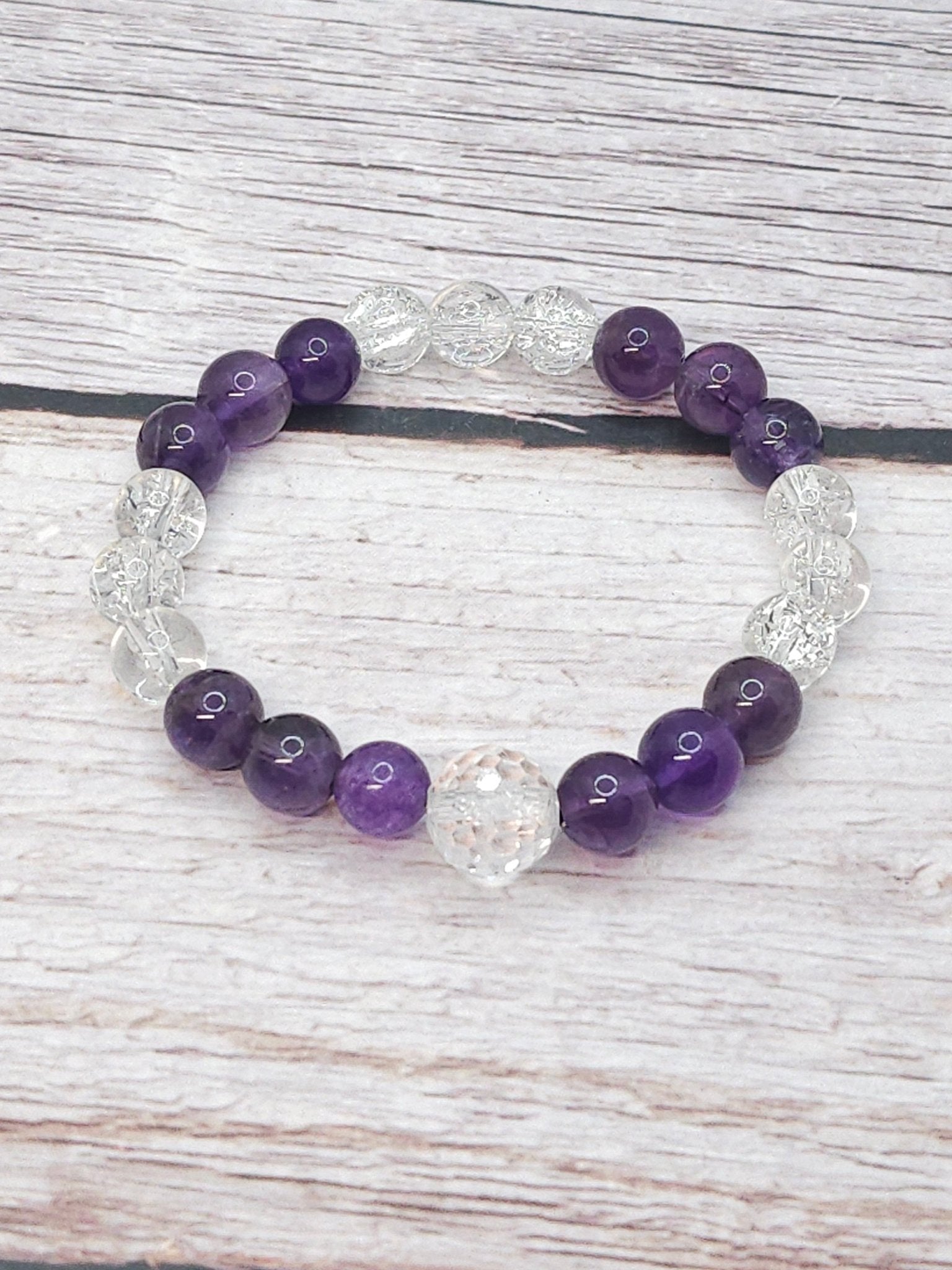 Bracelet Quartz Améthyste 8mm - Kumari Legacy
