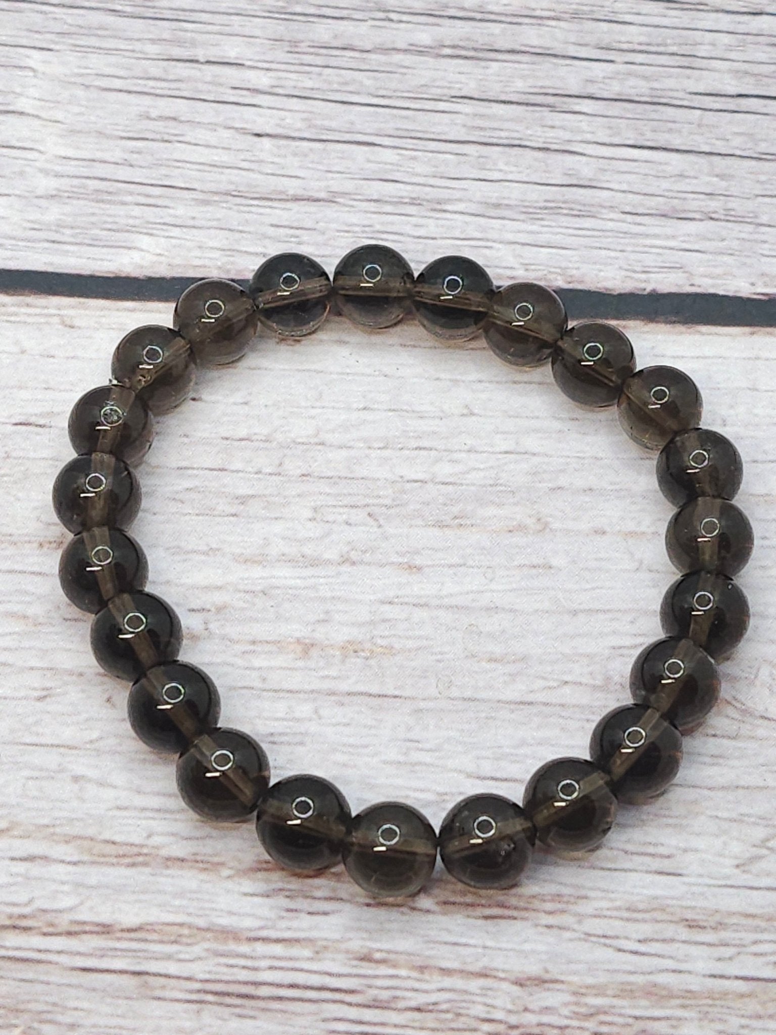 Bracelet Quartz Fumé 8mm - Kumari Legacy