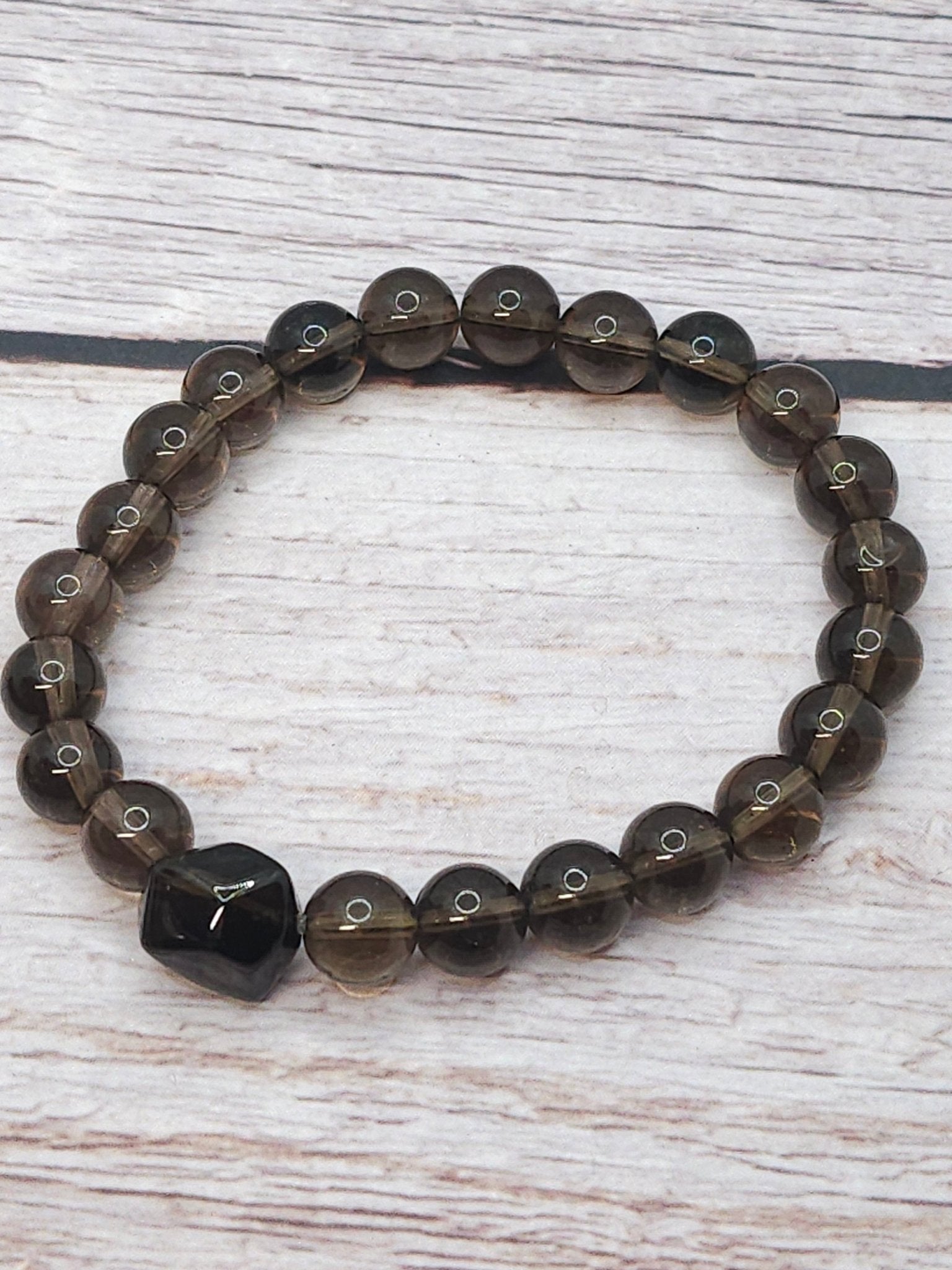 Bracelet Quartz Fumé 8mm - Kumari Legacy