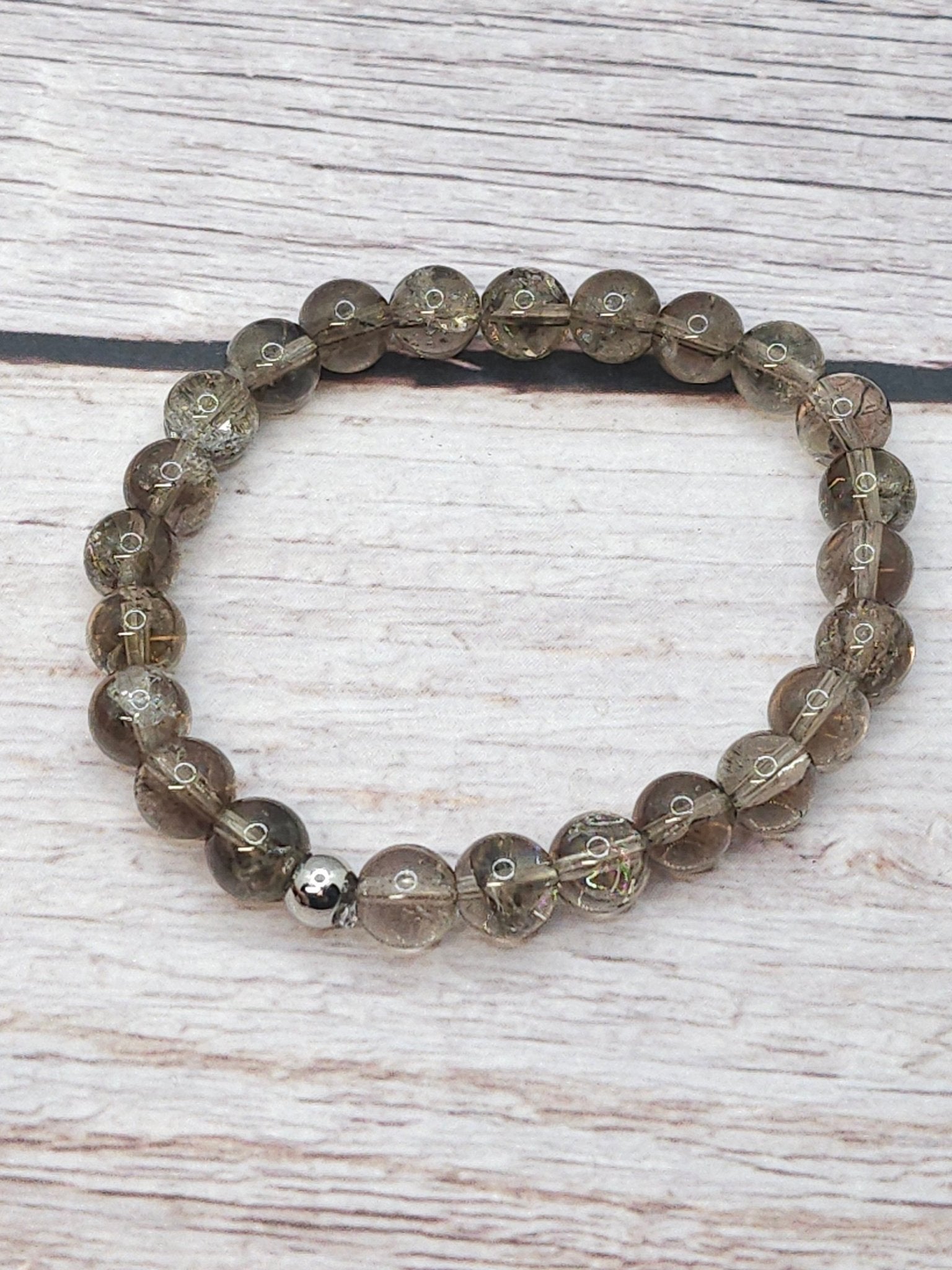 Bracelet Quartz Fumé 8mm – Haute Qualité - Kumari Legacy