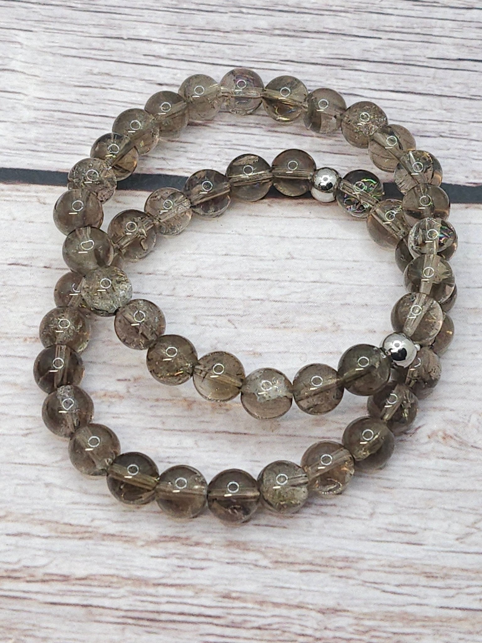 Bracelet Quartz Fumé 8mm – Haute Qualité - Kumari Legacy