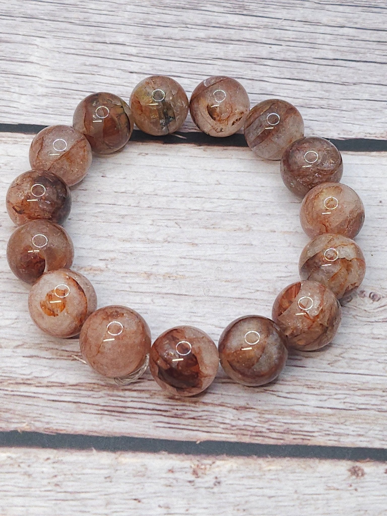 Bracelet Quartz Hématoïde 14mm - Kumari Legacy