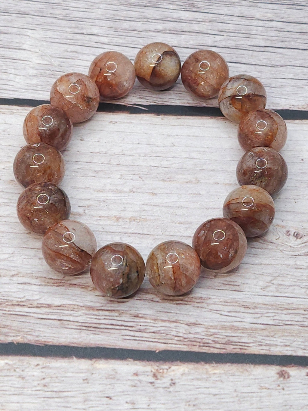 Bracelet Quartz Hématoïde 14mm - Kumari Legacy