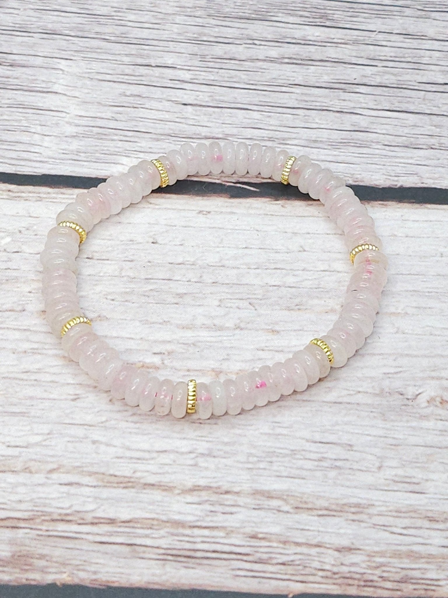 Bracelet Quartz Rose Donut 6mm - Kumari Legacy