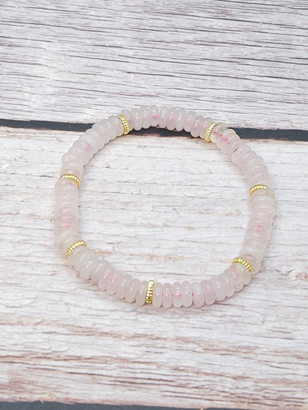 Bracelet Quartz Rose Donut 6mm - Kumari Legacy