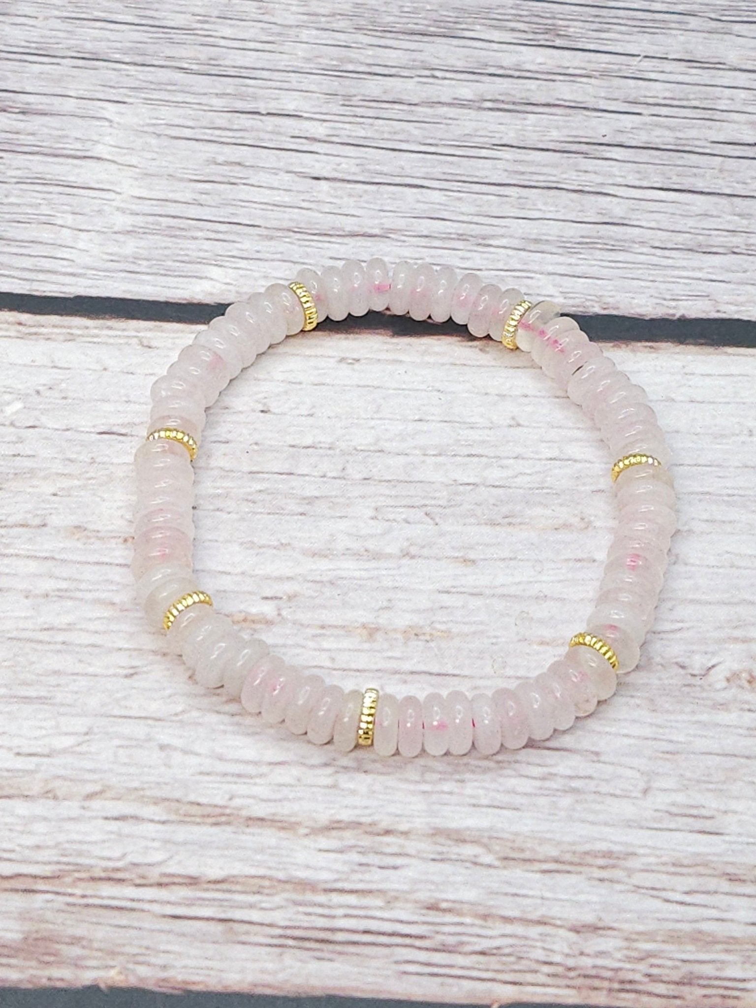 Bracelet Quartz Rose Donut 6mm - Kumari Legacy