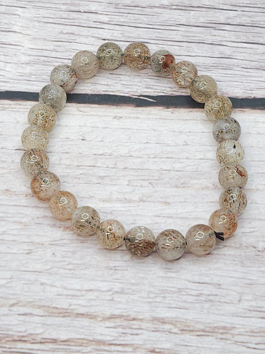 Bracelet Quartz Rutile 8mm - Kumari Legacy