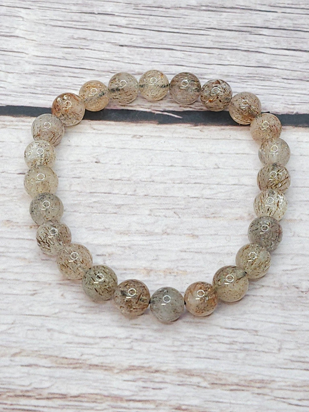 Bracelet Quartz Rutile 8mm - Kumari Legacy