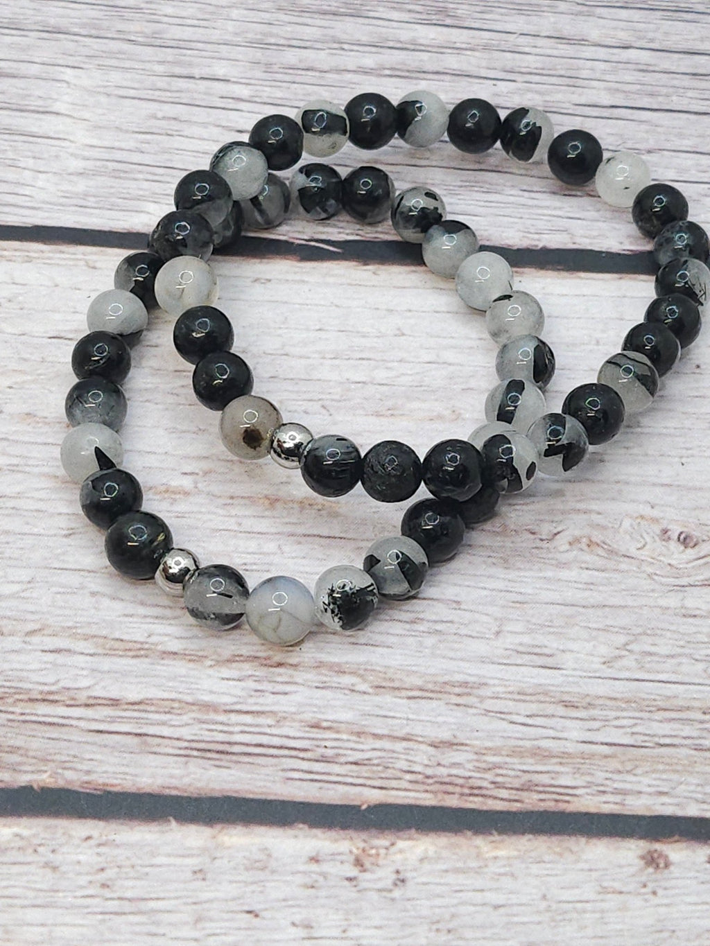 Bracelet Quartz & Tourmaline 8mm - Kumari Legacy