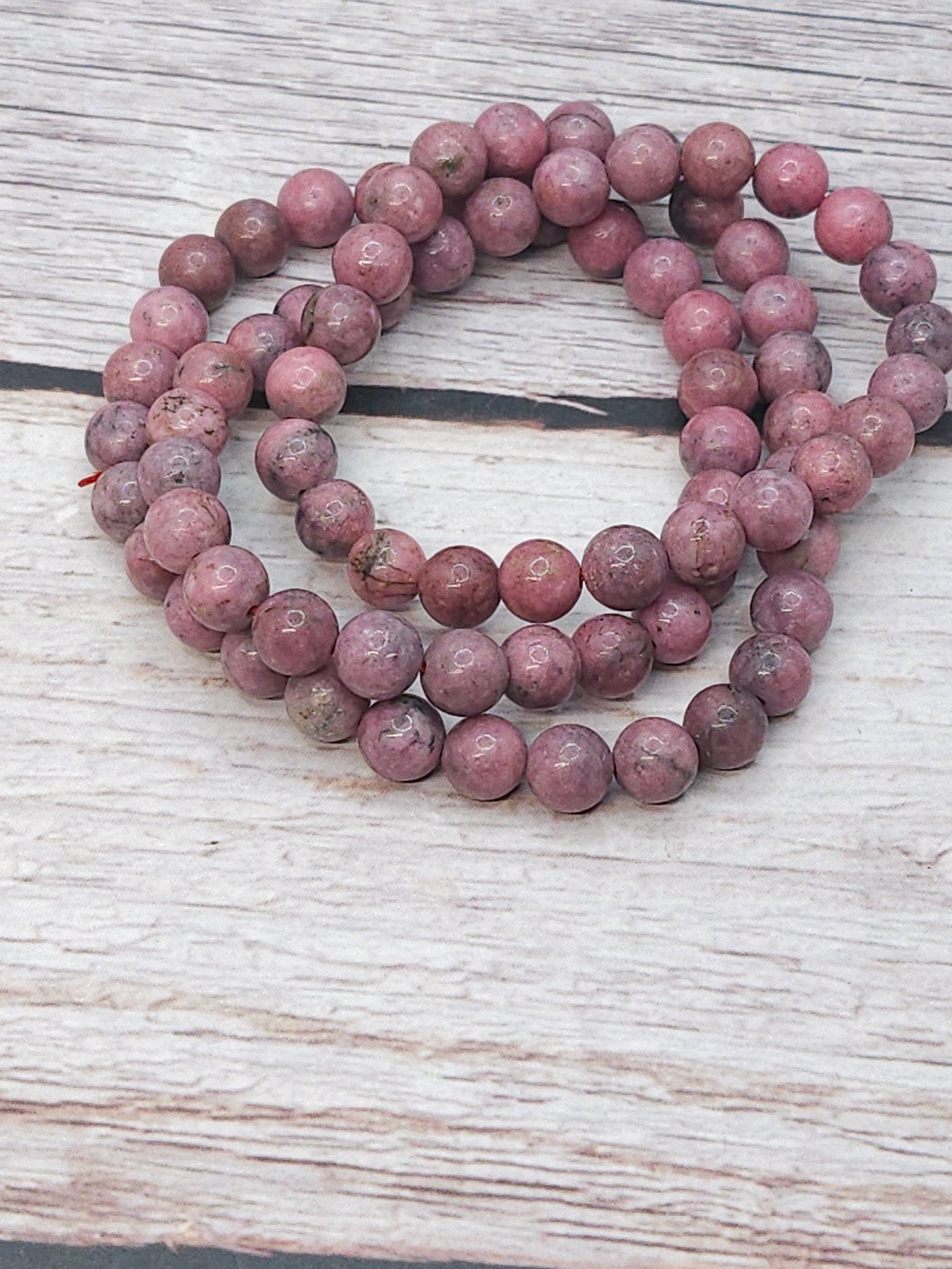 Bracelet Rhodonite 6mm - Kumari Legacy