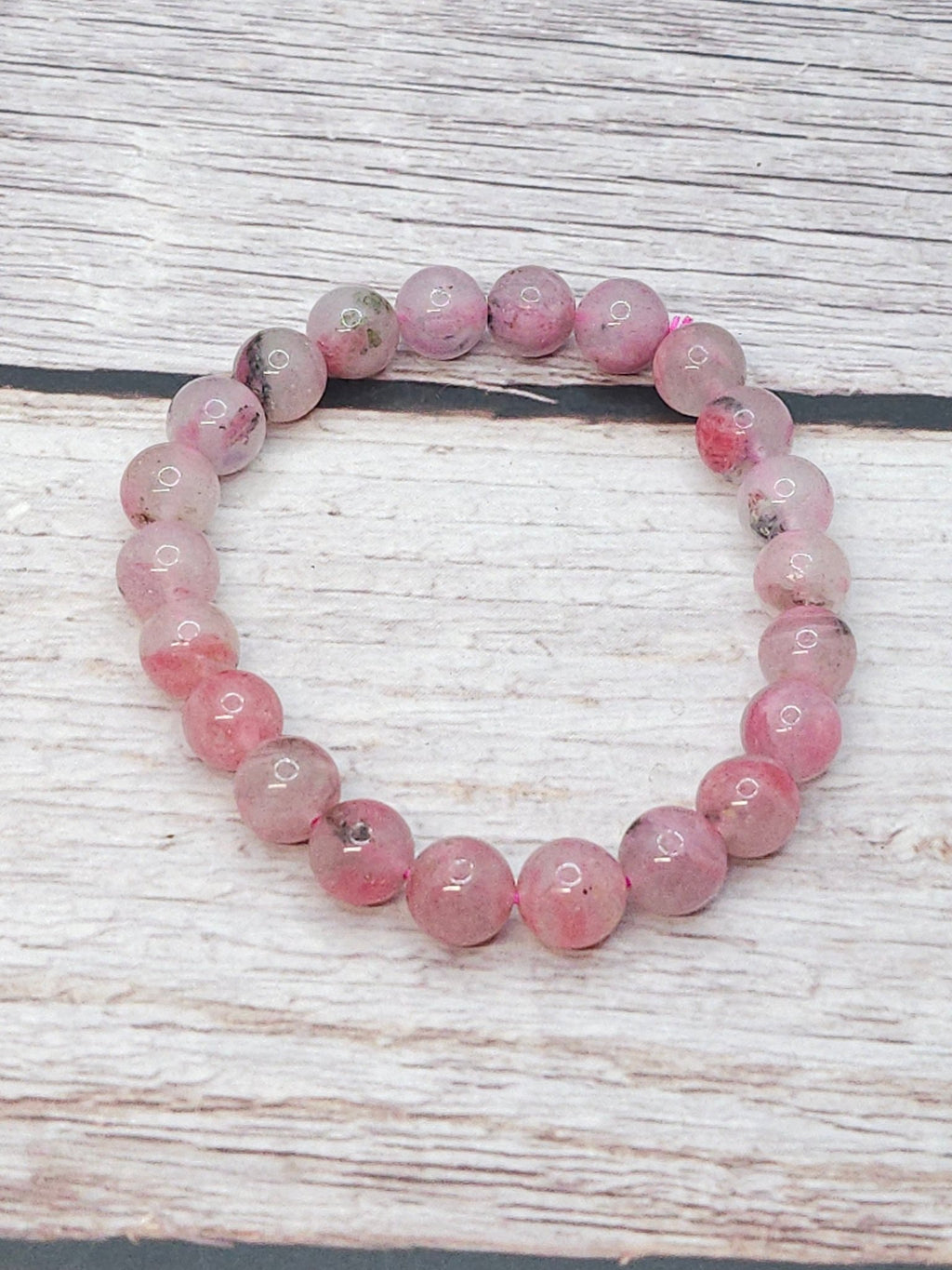 Bracelet Rhodonite en Quartz 10mm - Kumari Legacy