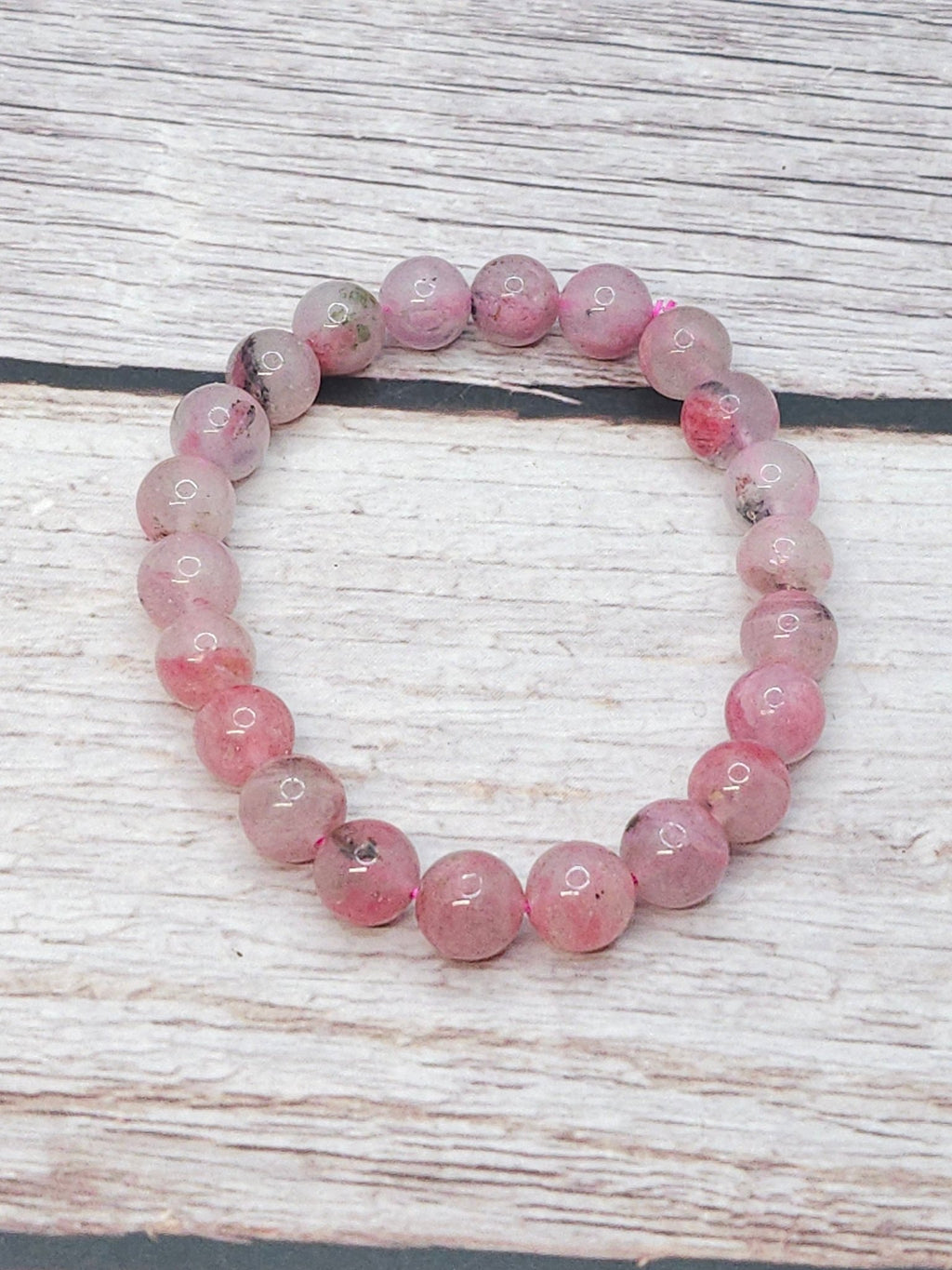 Bracelet Rhodonite en Quartz 10mm - Kumari Legacy