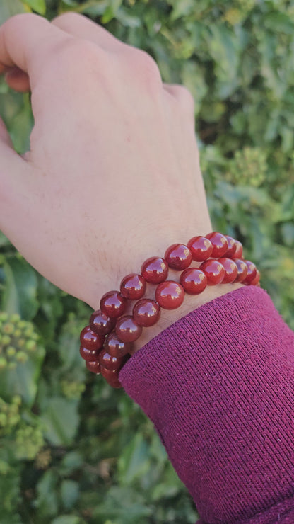 Natural Garnet Bracelet - Energy, Passions and Vitality