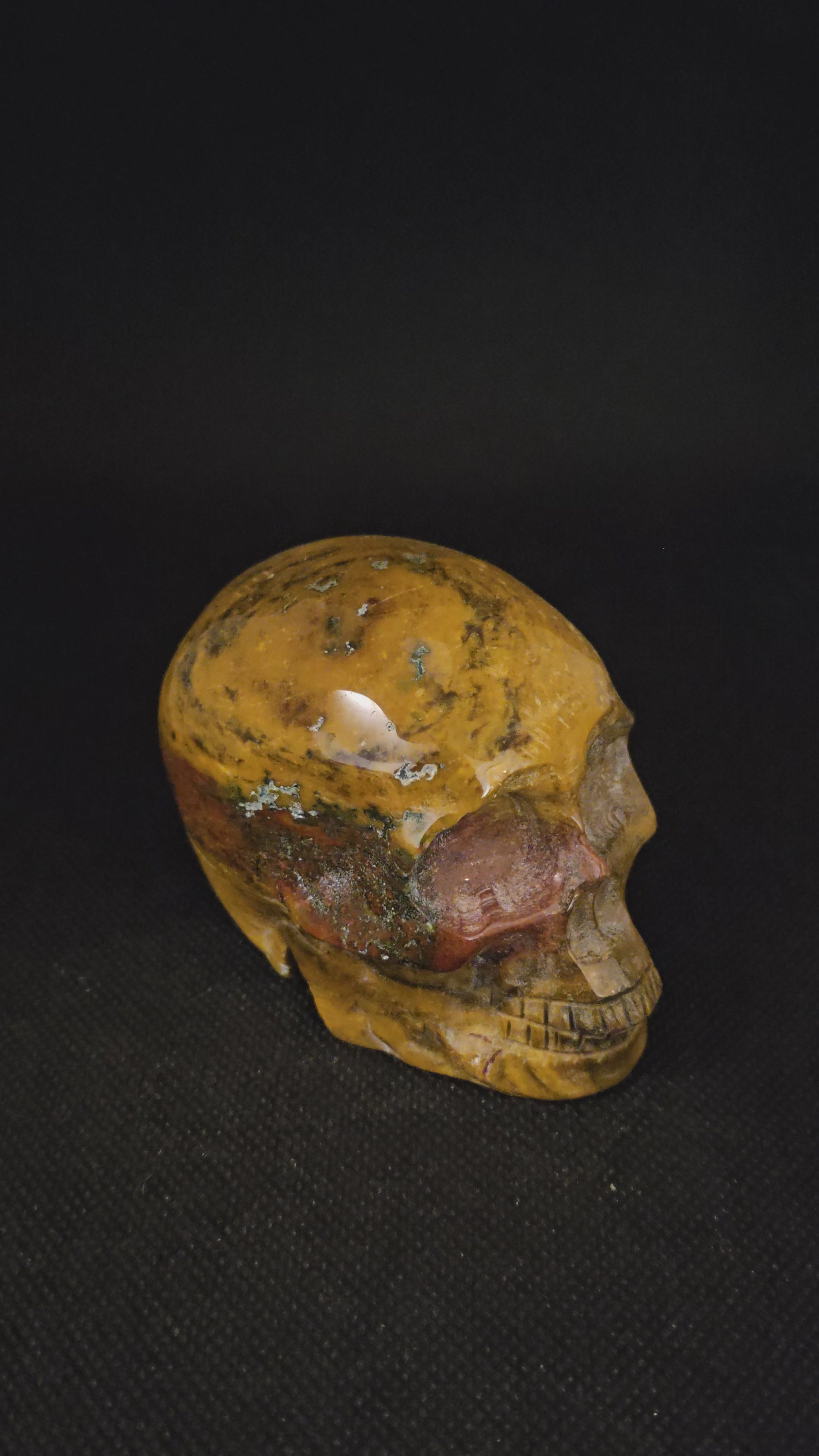 Crâne en Jaspe - Pierre Naturelle de 7.5 cm - Lithothérapie