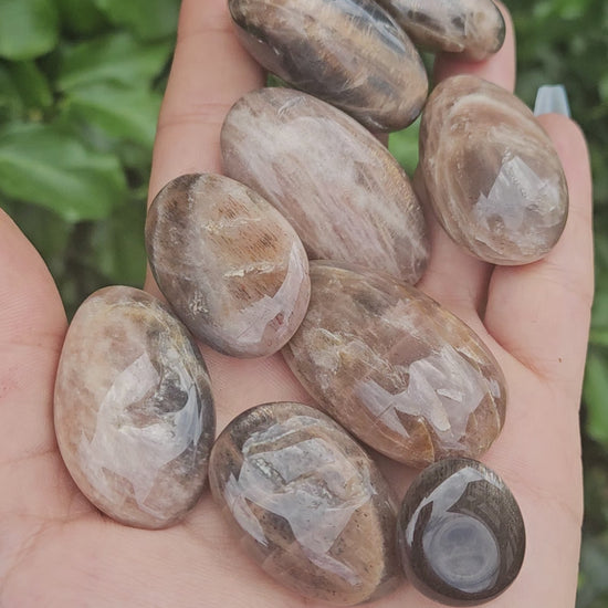 Pierres roulées en pierre de lune pêche naturelle - Équilibre et sérénité