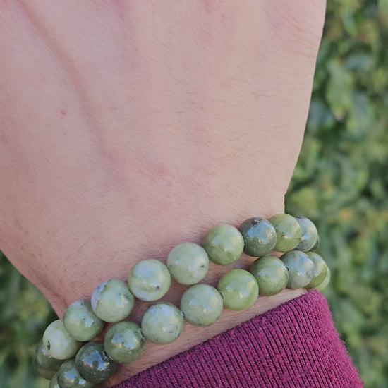 Bracelet Jade Néphrite Naturelle - Équilibre et Sérénité