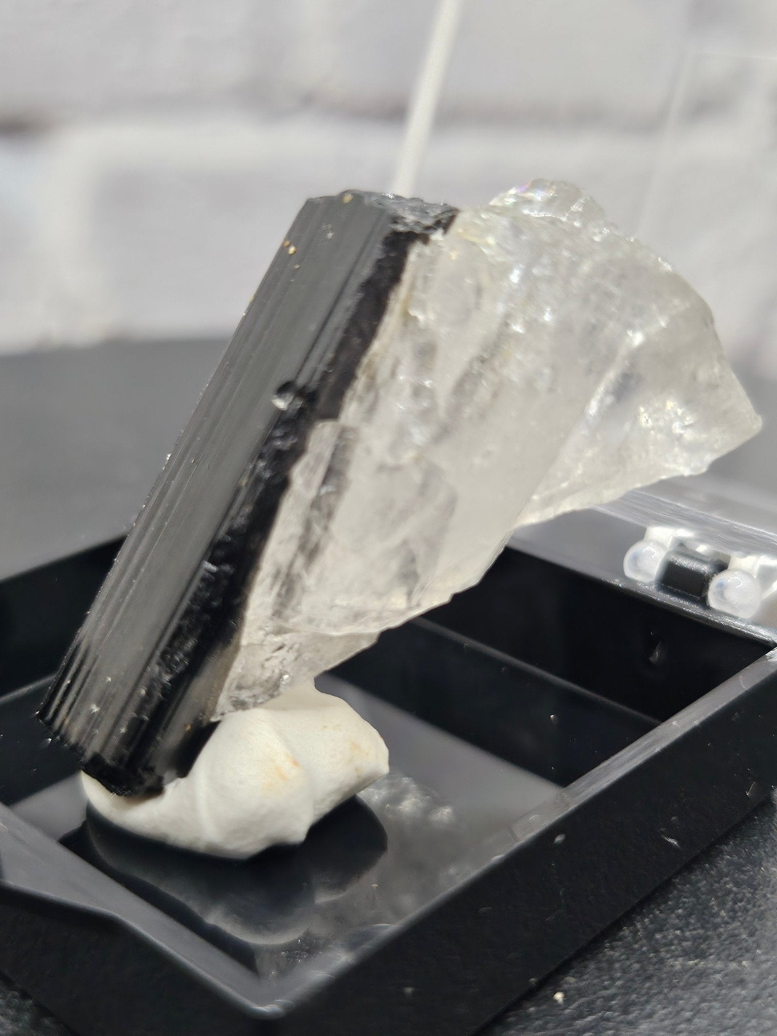 Quartz Hyalin & Tourmaline Himalaya – Spécimen Collector QHT - A | 12.13g - Kumari Legacy