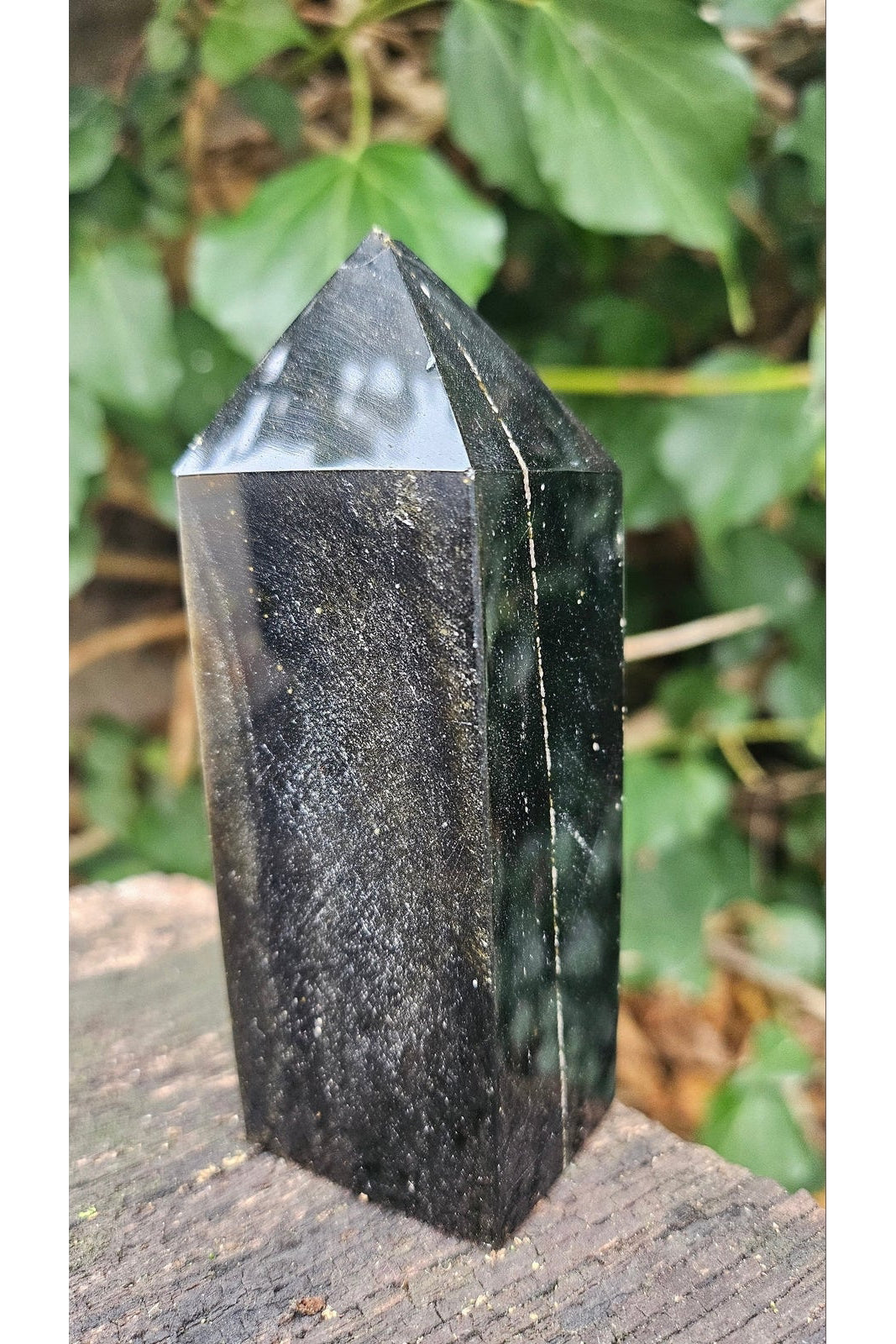 Obélisque en Obsidienne Naturelle - Puissance Tellurique et Protection Intense