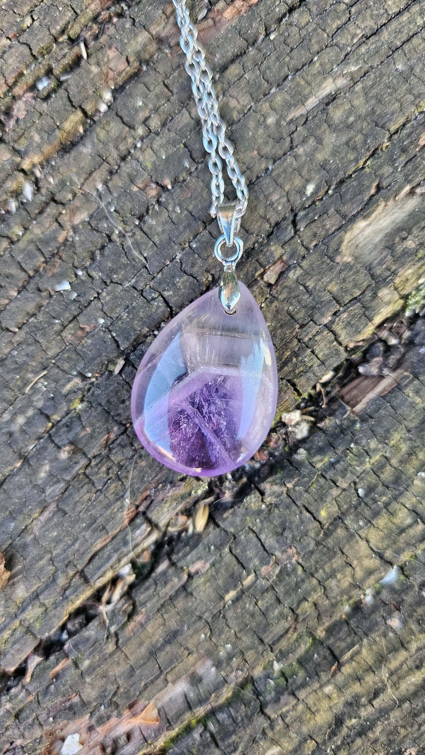 Collier "Goutte d'énergie" - Fluorite | Bijoux Lithothérapie