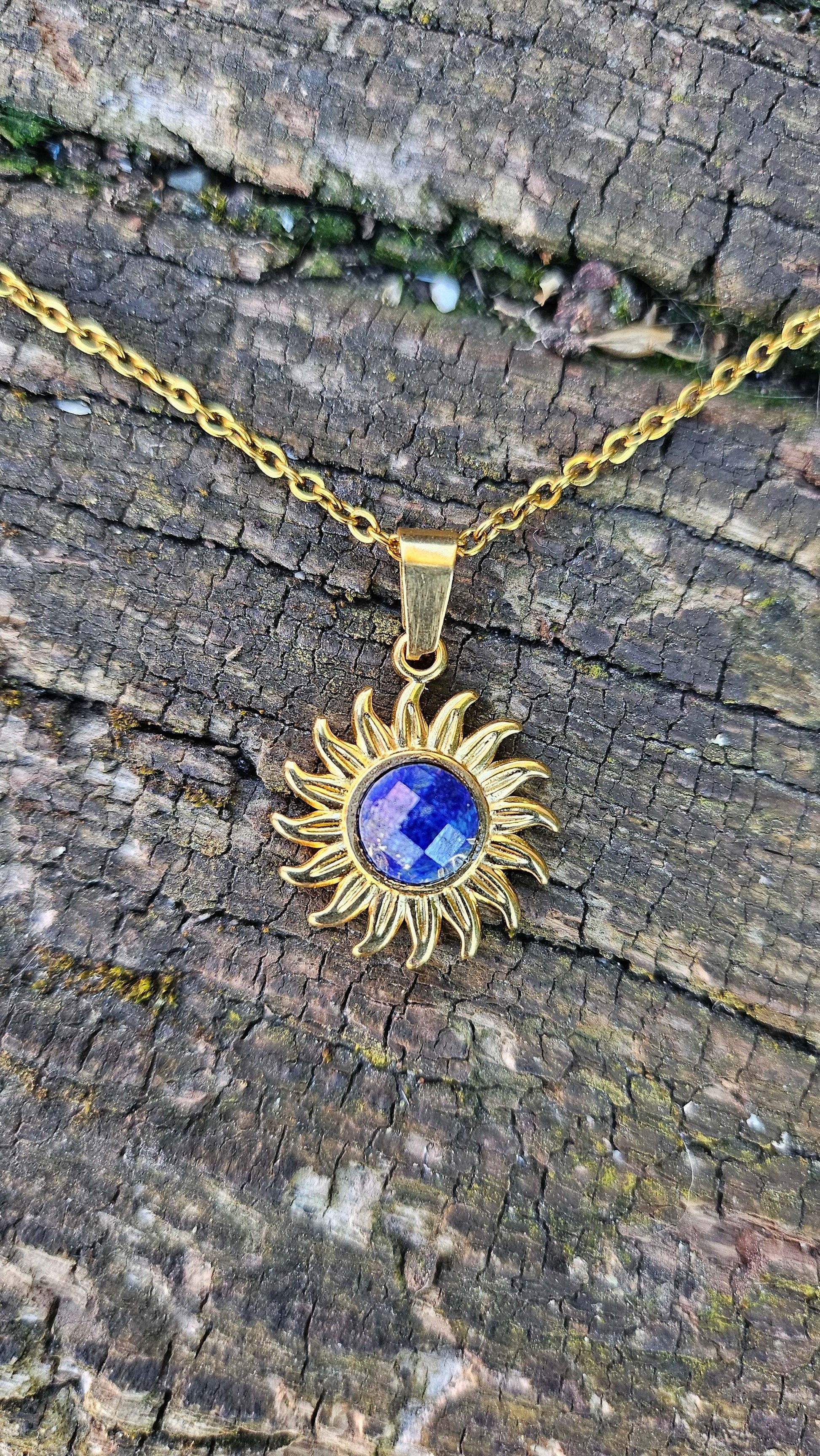 Collier "Soleil" en Lapis Lazuli - Éclat de Sagesse et de Protection