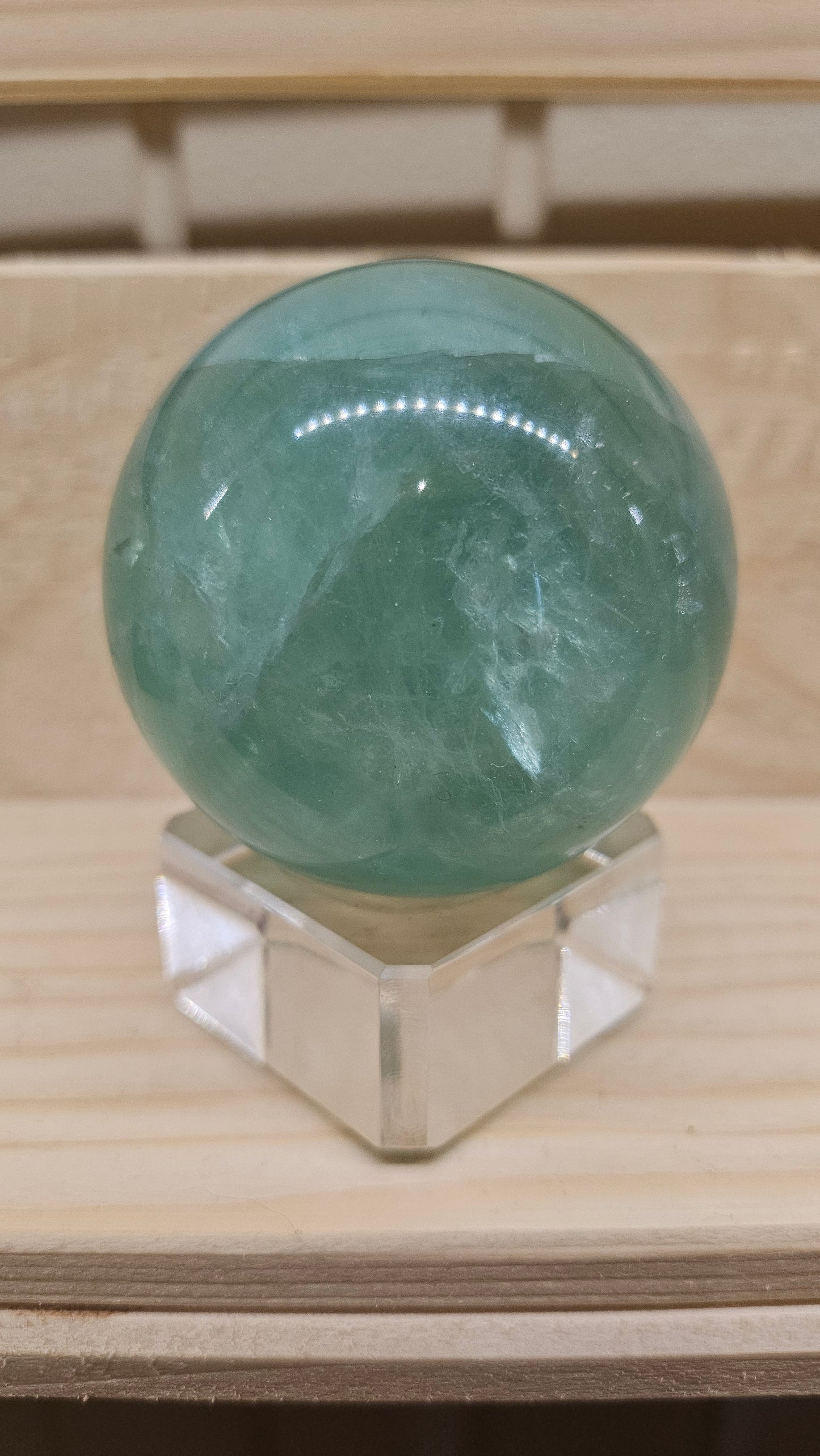 Sphère en Fluorite - Œuvre d'Art Naturelle