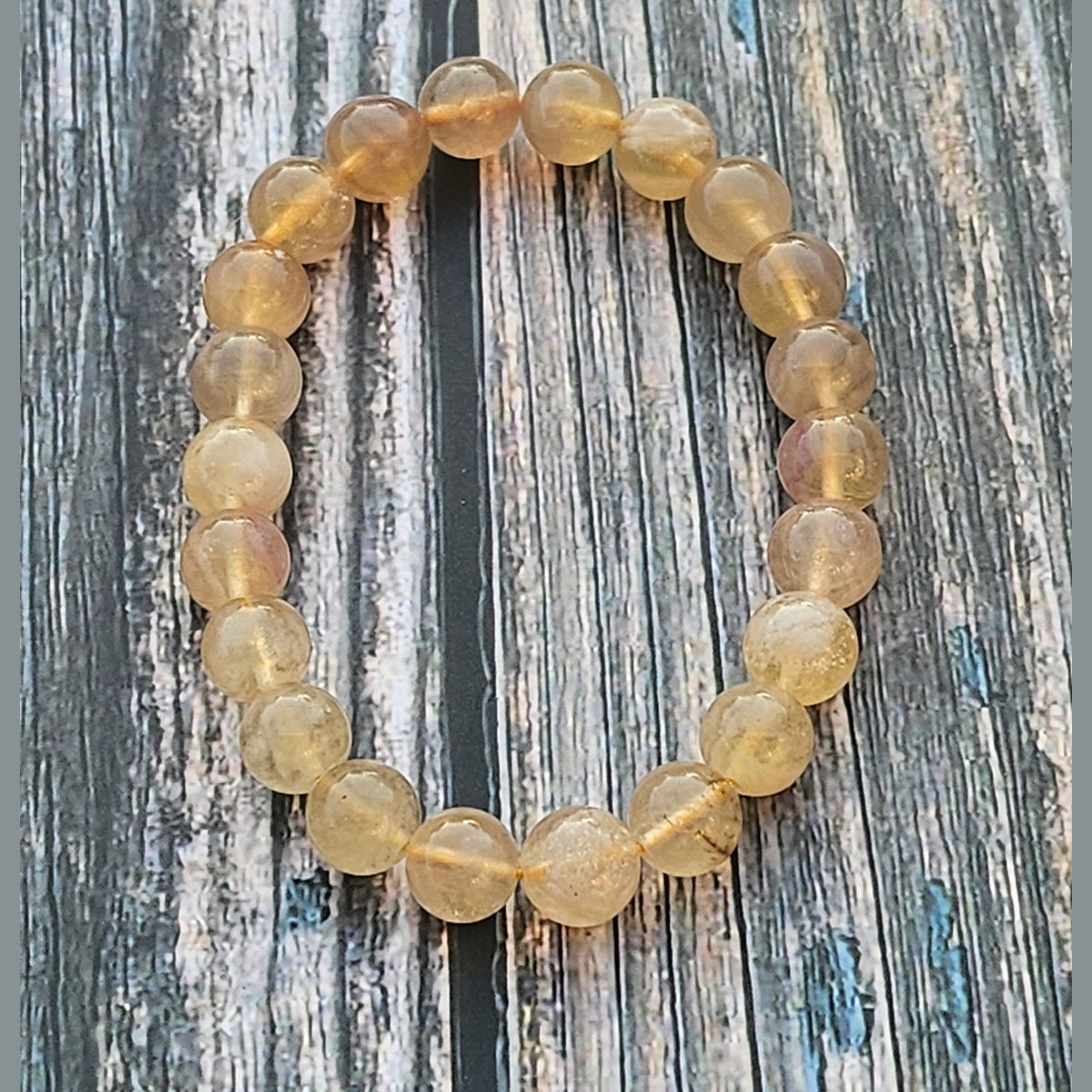 Bracelet Fluorite jaune – 8mm