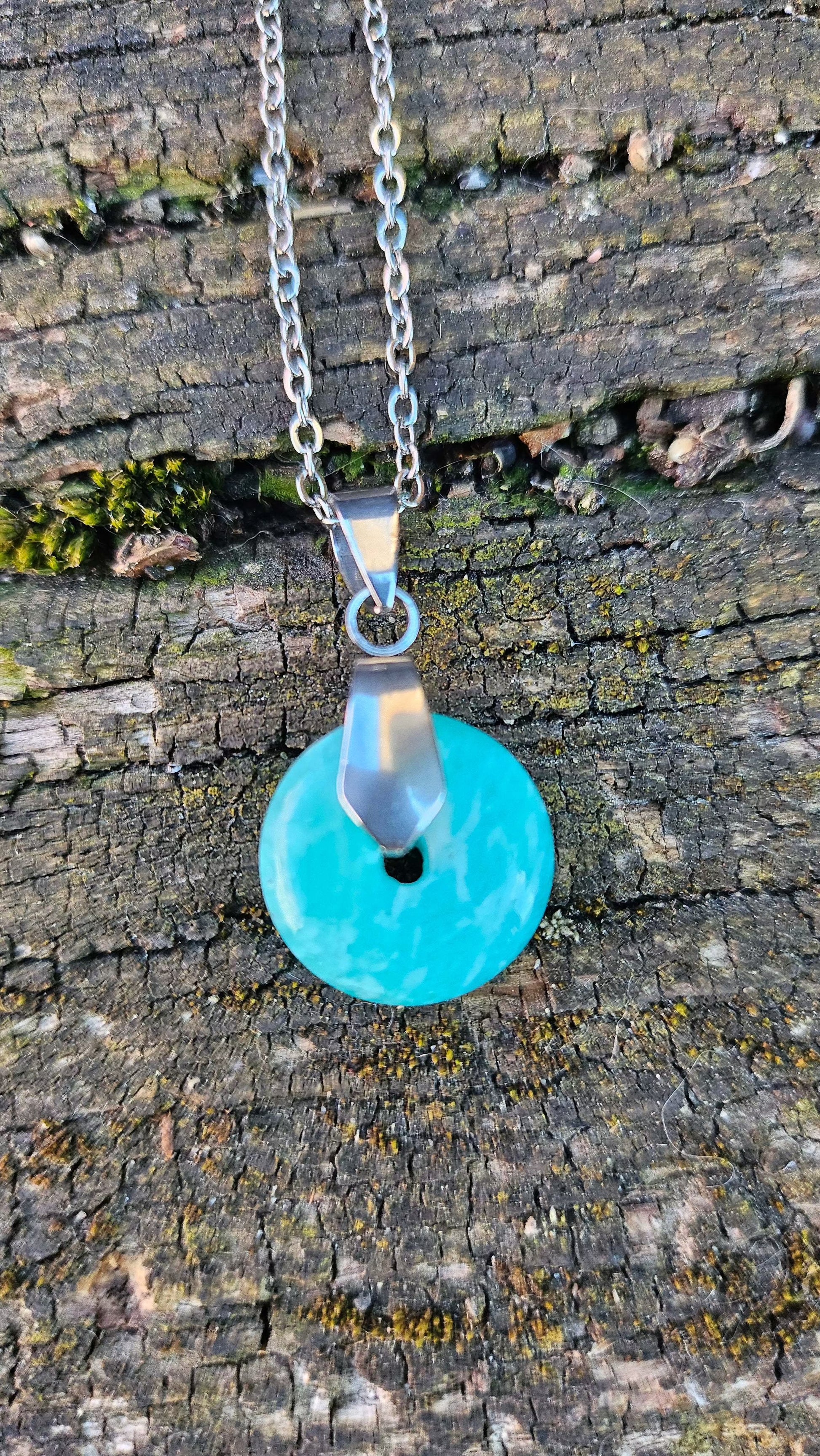 Collier "Donut's" Amazonite SILVER