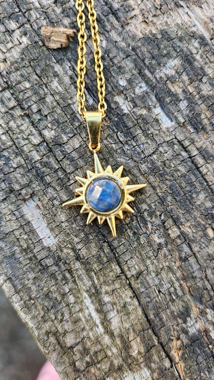 Collier "Soleil" en Lapis Lazuli - Éclat de Sagesse et de Protection