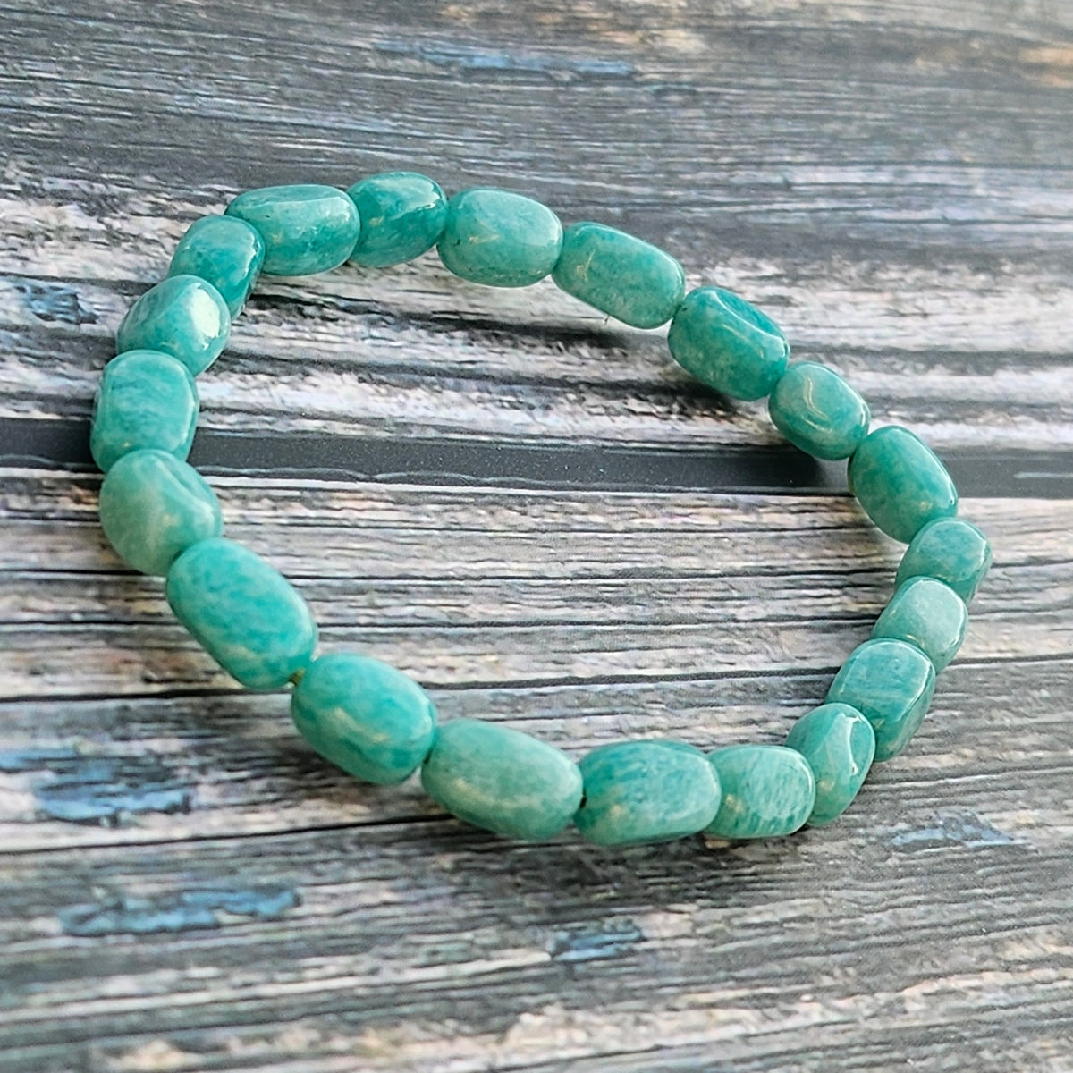 Bracelet Amazonite – Perles galets