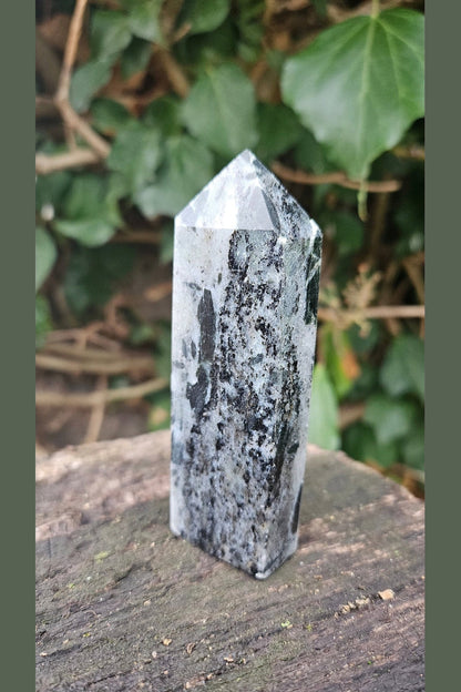 Black Tourmaline Obelisk - Purifying Energy and Reinforced Protection