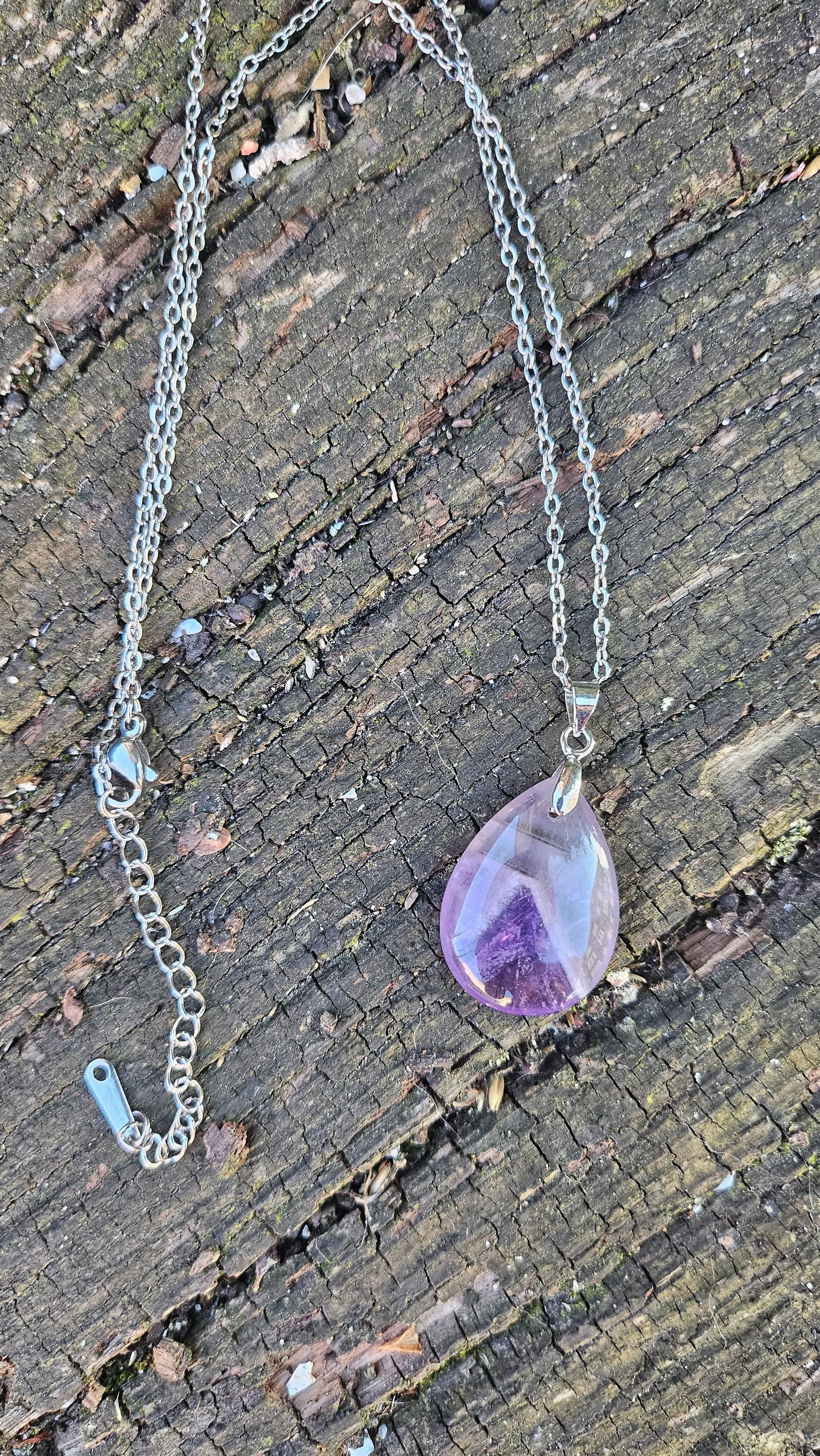 Collier "Goutte d'énergie" - Fluorite | Bijoux Lithothérapie