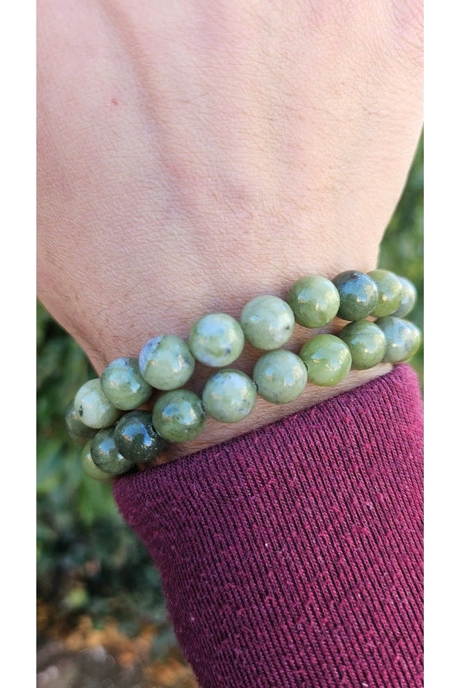 Bracelet Jade Néphrite Naturelle - Équilibre et Sérénité