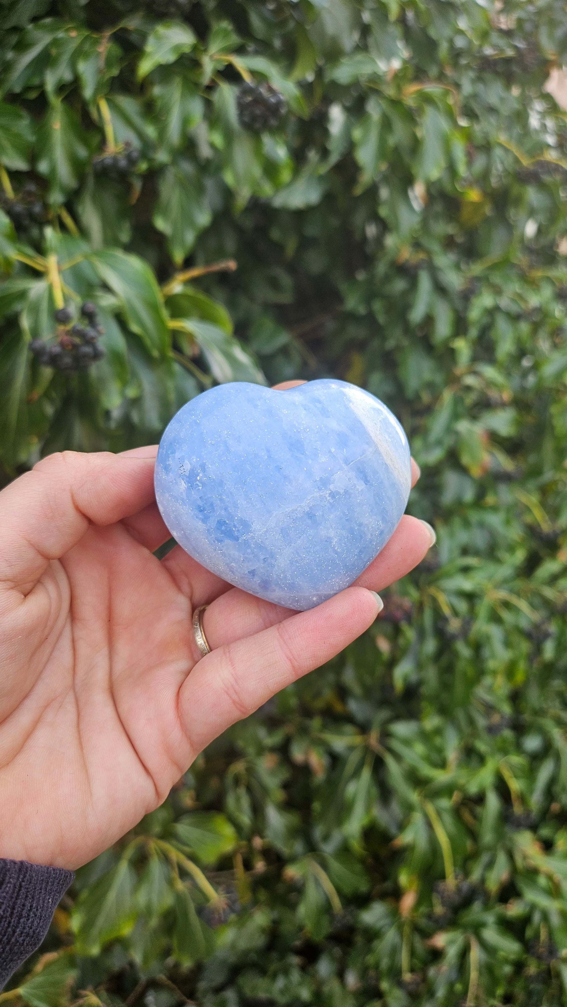 Cœur en Calcite Bleue - Sérénité et Clarté - - Kumari Legacy