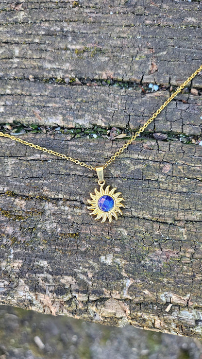 Collier "Soleil" en Lapis Lazuli - Éclat de Sagesse et de Protection